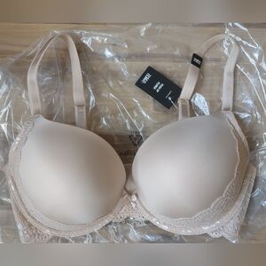 NEW TORRID Push Up Plunge Bra Nude 38dd